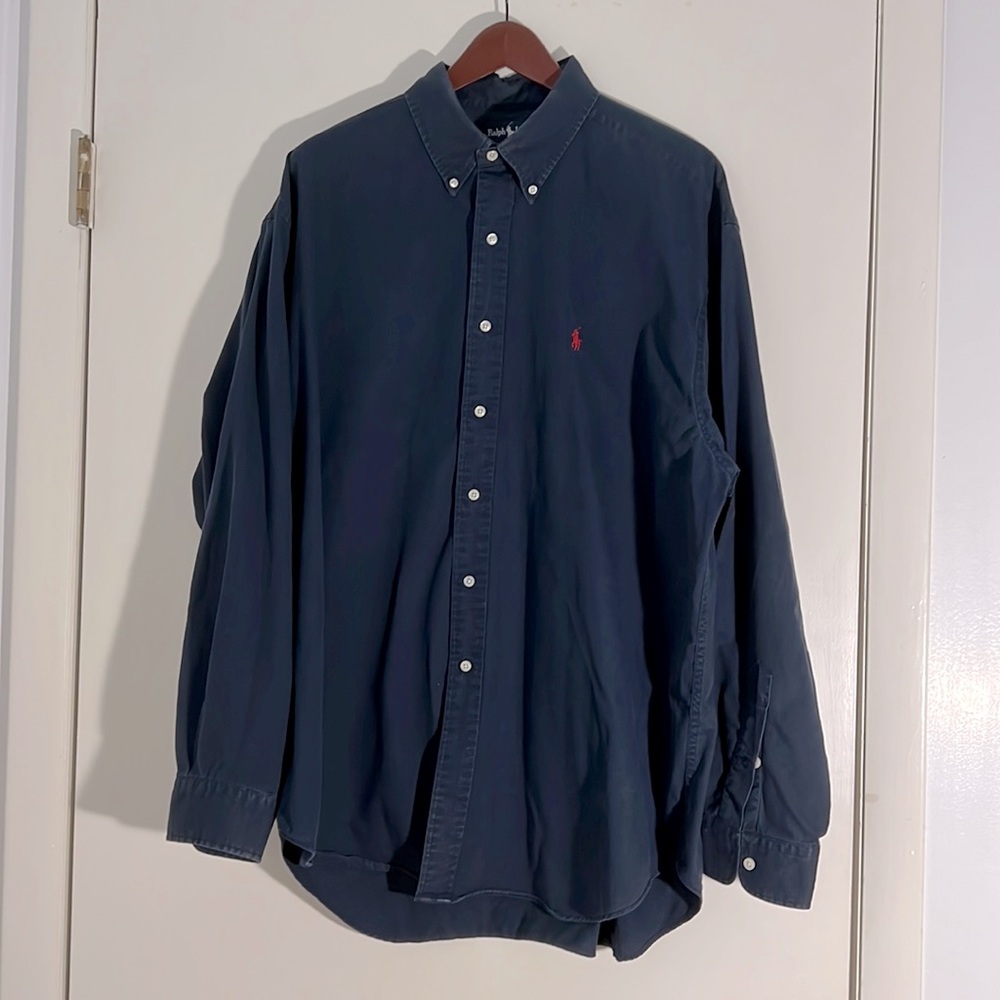 Men’s Ralph Lauren button up - Navy Blue- size XL